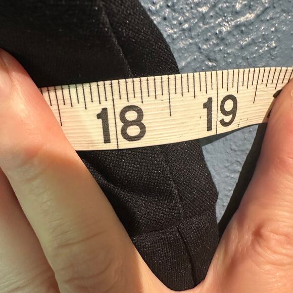 Black Cato Size Large Ponte Pants Petite Office Work Comfy Stretchy Classic - Picture 4 of 9